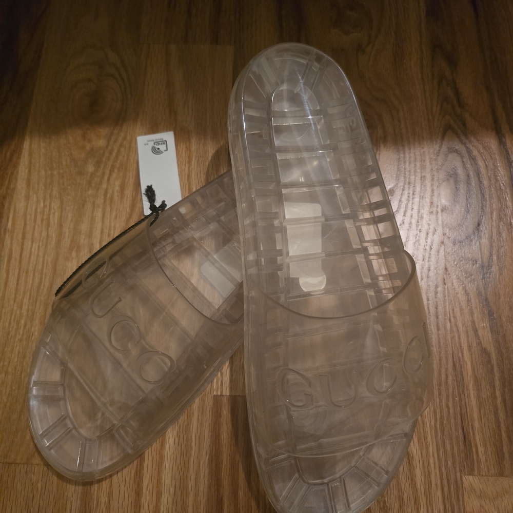 Gucci Clear Slide Sandals